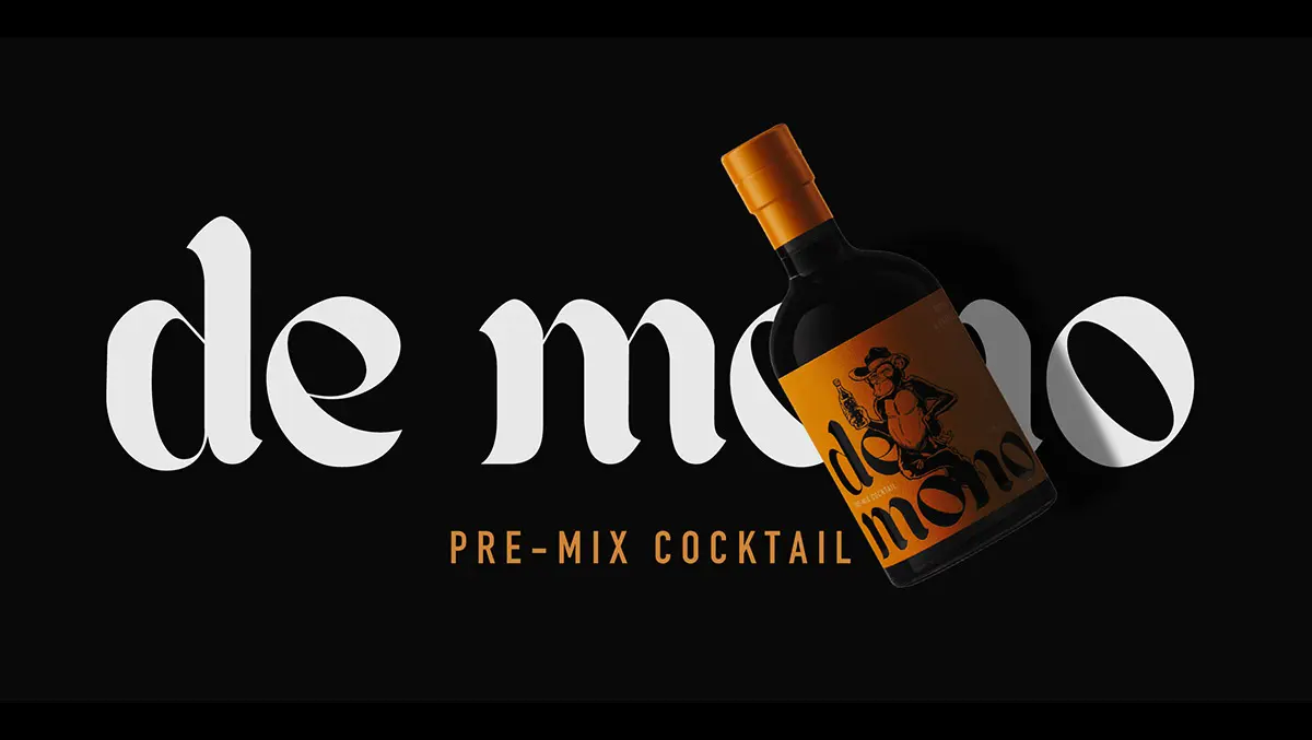 Modern de mono branding design by Perth-based Boast Studio